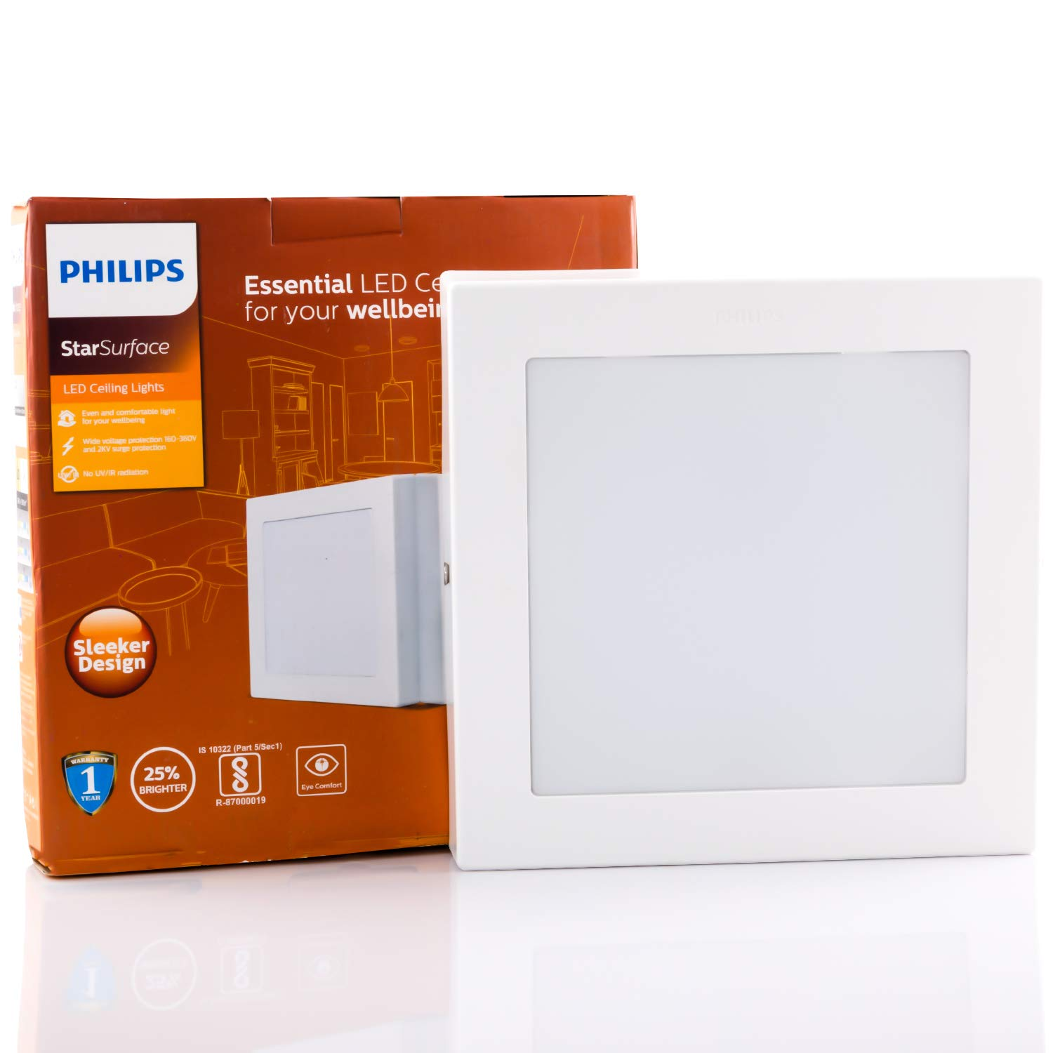 Philips StarSurface 22-Watt Square LED Ceiling Light (Cool Day Light)
